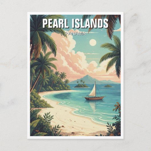 Panama Pearl Islands Reizen Briefkaart (Voorkant)