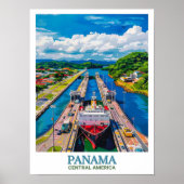 Panama Print - Panama Kunst - Panama Wand Kunst -  (Voorkant)