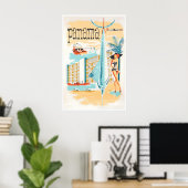 Panama Reisposter Marlijn Vissen Kunst Centraal Poster (Thuiskantoor)