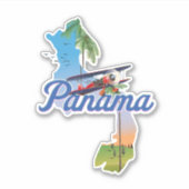 Panama Reisposter Sticker (Voorkant)
