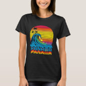 Panama Retro Throwback Surf & Beach Souvenir T-shirt (Voorkant)