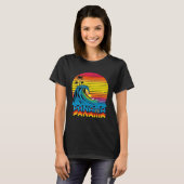 Panama Retro Throwback Surf & Beach Souvenir T-shirt (Voorkant volledig)