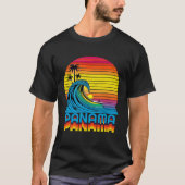 Panama Retro Throwback Surf & Beach Souvenir T-shirt (Voorkant)