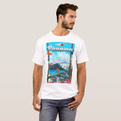 Panama rivier vakantieprint t-shirt (Voorkant volledig)
