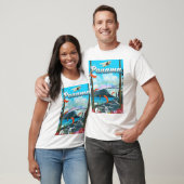 Panama rivier vakantieprint t-shirt (Unisex)