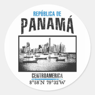 Panama Ronde Sticker