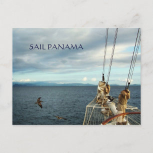 Panama Sailing Souvenir Travel Briefkaart