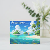 Panama San Blas Islands Travel  Briefkaart (Staand voorkant)