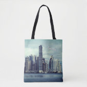 Panama Skyline (aanpasbaar) Tote Bag (Voorkant)