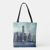Panama Skyline (aanpasbaar) Tote Bag (Achterkant)