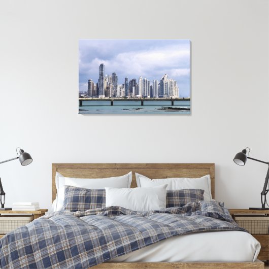 Panama Skyline Canvas Afdruk (Insitu (Slaapkamer))