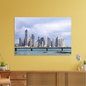 Panama Skyline Canvas Afdruk (Insitu (Woonkamer))