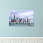 Panama Skyline Canvas Afdruk (Insitu (Houten vloer))