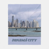 Panama Skyline Fleece Deken (Voorkant)