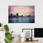 Panama Skyline Poster (Thuiskantoor)