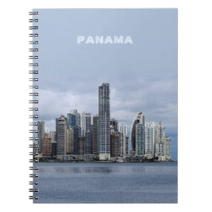 Panama Skyline (tekst aanpasbaar) Notitieboek