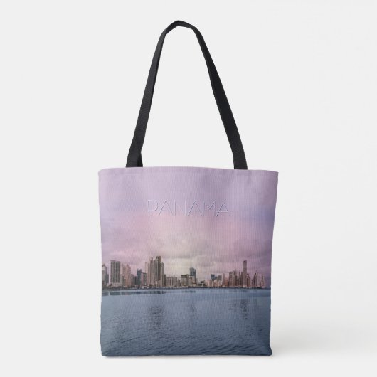 Panama Skyline Tote Bag (Achterkant)