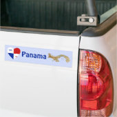 Panama-spandoek Hart + kaart bumpersticker (Op Truck)