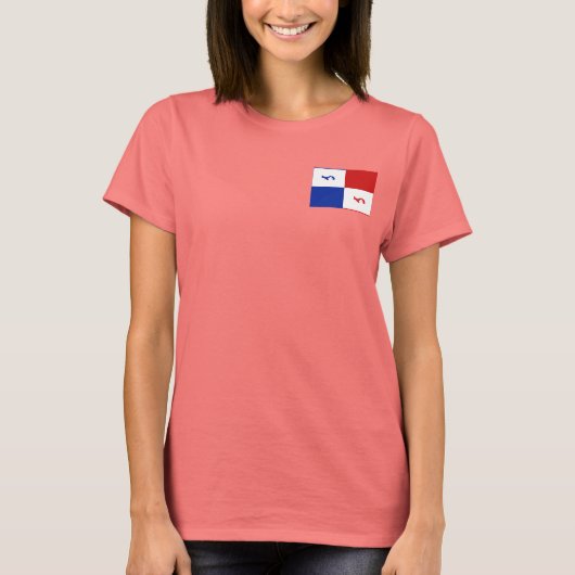 Panama-spandoek + kaart T-shirt (Voorkant)