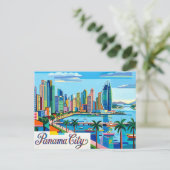 Panama-Stad Briefkaart (Staand voorkant)