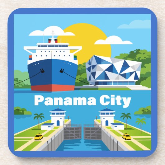 Panama-Stad Panama Bier Onderzetter (Voorkant)