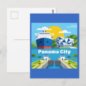 Panama-Stad Panama Briefkaart (Voorkant / Achterkant)