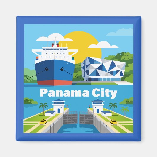 Panama-Stad Panama Magneet (Voorkant)
