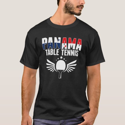 Panama Table Tennis     Panamanian Ping Pong Suppo T-shirt (Voorkant)