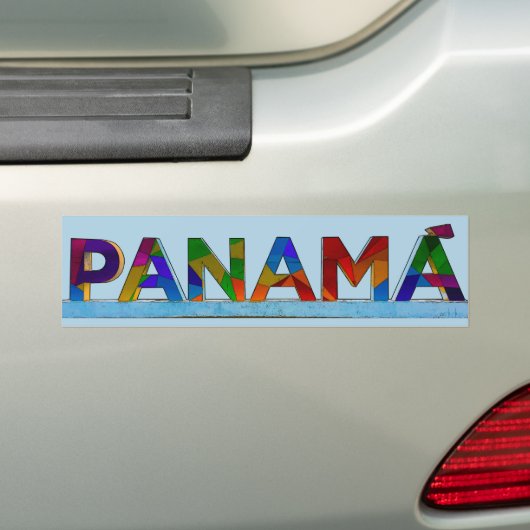 Panama-teken Bumpersticker (Op auto)