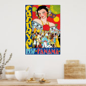  Panama Travel Poster of Carnaval 1937 (Keuken)