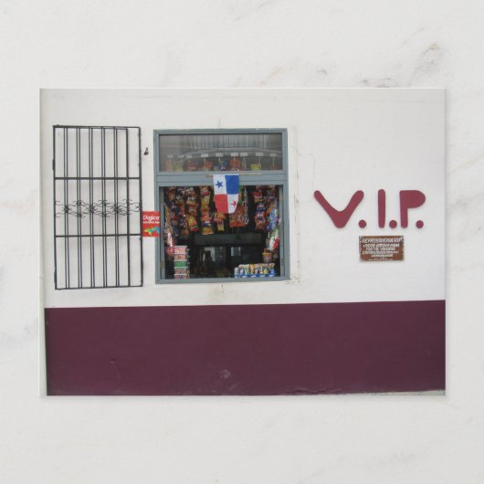 panama v.i.p. briefkaart (Voorkant)