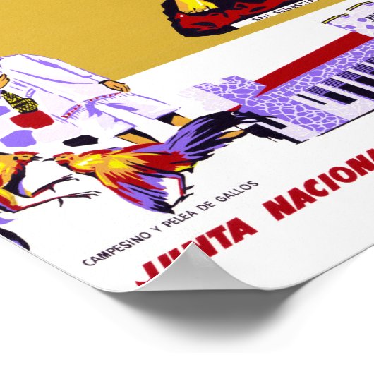 Panama Vintage Poster teruggezet (Hoek)