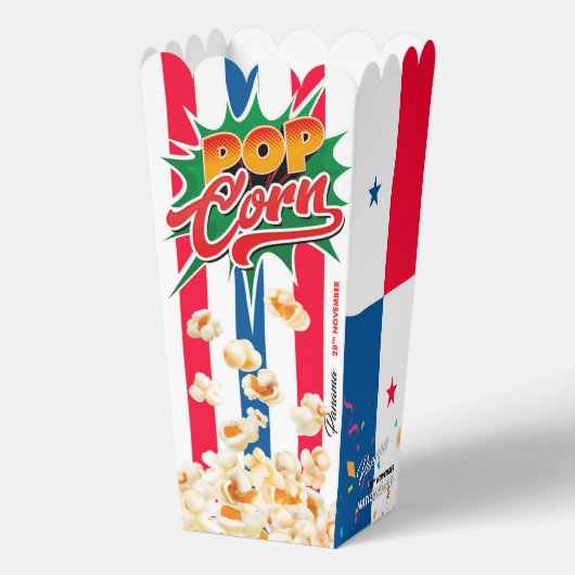 Panama vlag bedankdoosjes (Achterkant)