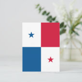 Panama vlag briefkaart (Staand voorkant)