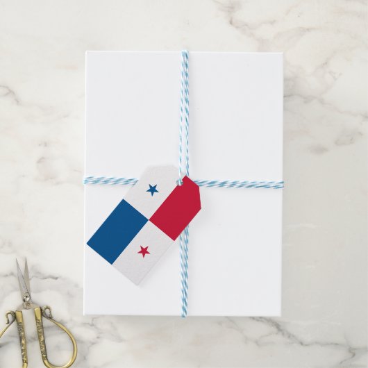 Panama vlag cadeaulabel (Met Touw)