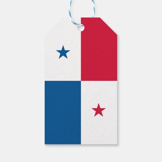 Panama vlag cadeaulabel (Achterkant)
