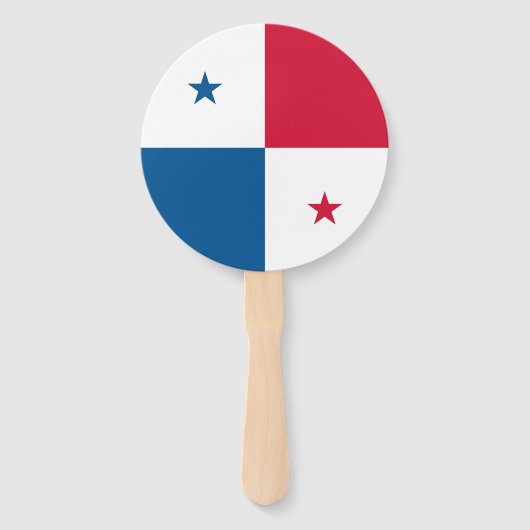 Panama vlag handwaaier (Voorkant)
