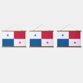 Panama vlag hangend wandkleed (Driedubbel)