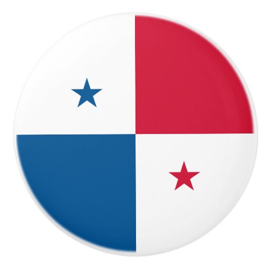Panama vlag keramische knop (Voorkant)