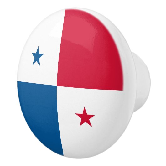 Panama vlag keramische knop (Rechts)