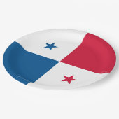 Panama vlag papieren bordje (Gekanteld)