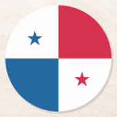 Panama vlag ronde kartonnen onderzetter (Voorkant)