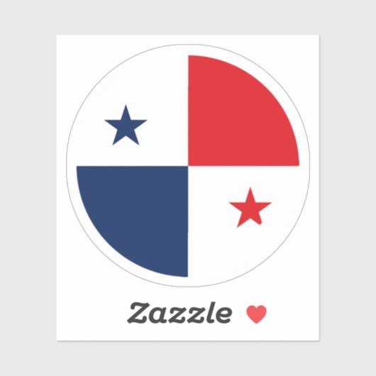 Panama Vlag Ronde Sticker (Vel)
