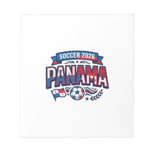 Panama Voetbal 2026 Voetbal Vet Land Typografie  Notitieblok