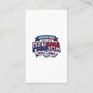 Panama Voetbal 2026 Voetbal Vet Land Typografie  Visitekaartje