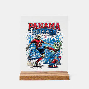 Panama Voetbal Skelet Aanvaller Landen Poster Stij