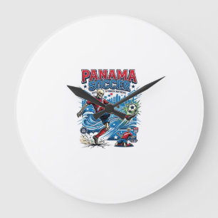 Panama Voetbal Skelet Aanvaller Landen Poster Stij Grote Klok