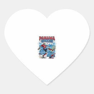 Panama Voetbal Skelet Aanvaller Landen Poster Stij Hart Sticker