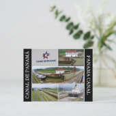 panamakanaal briefkaart (Staand voorkant)