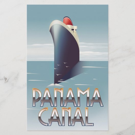 Panamakanaal Briefpapier (Voorkant)